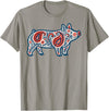 Aztec Show Pig Livestock Animal Lover Aztec Show Pig Livestock Pig Breeder Stock Show Mom Pig T-Shirt - Slate Grey