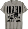 Idaho Is Calling And I Must Go! Idaho Is Calling & I Must Go Bear Mountains Vintage Gift T-Shirt - Slate Grey