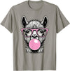 Llama Lovers Funny Animal Tee for Men Women & Kids Cute Llama Shirt for Women Funny Llama Lovers T-Shirt - Slate Grey