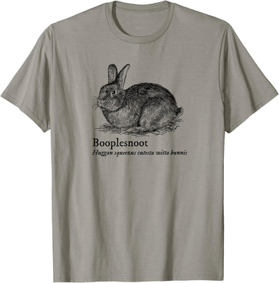 Booplesnoot Sketched Rabbit Pun T-Shirt