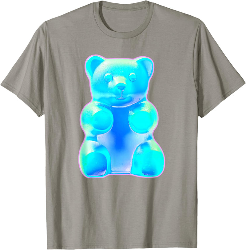 Urban Empyre Blue Gummy Bear T-Shirt - Slate Grey