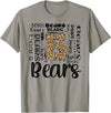 School & Teacher Apparel Teeready - Back To School Bears School Sports Fan Team Spirit Vintage T-Shirt - Slate Grey