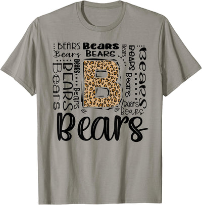 Bears School Sports Fan Team Spirit Vintage T-Shirt