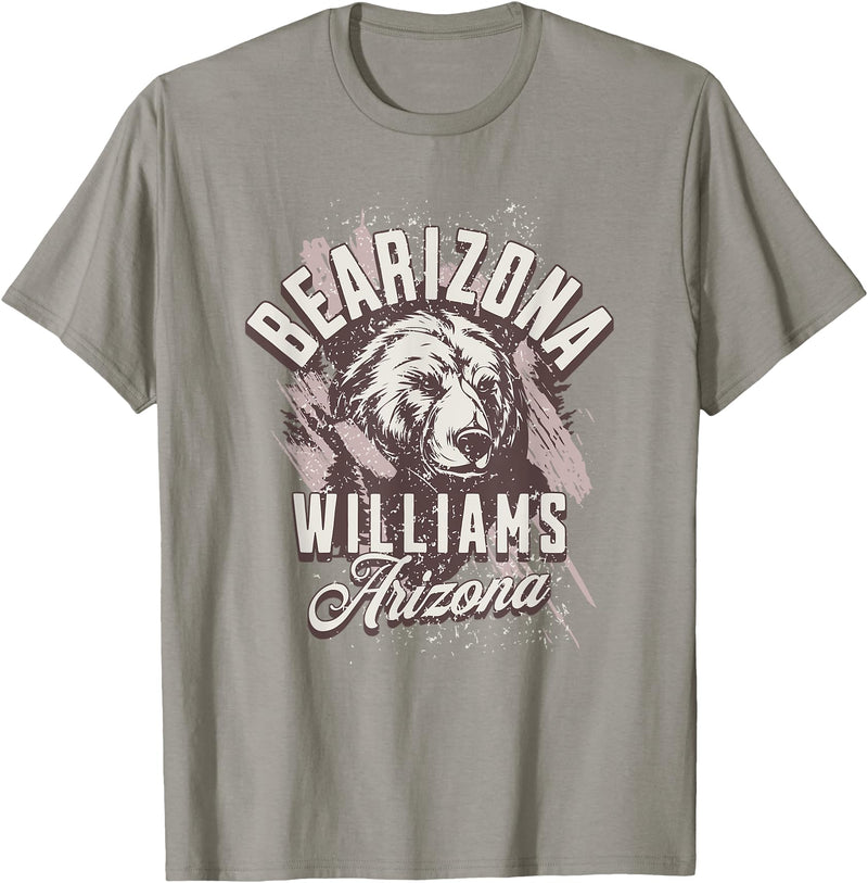 Williams Arizona Bearizona Wildlife Park Bearizona Arizona Bear AZ T-Shirt - Slate Grey