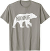 Matching Family Bear by Foxio Nannie Bear Matching Family Camping Bear Funny Nannie T-Shirt - Slate Grey