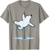 Fun Polar Bear Lover Humor Bear Dancer Stylish Tee Funny Polar Bear Pole Dancing Animal Cute Cool Wordplay Snow T-Shirt - Slate Grey