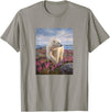 Dee Claire Art & Designs Polar Bear Summer Wildflower Meadow Nature Artwork T-Shirt - Slate Grey