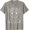 Highland Cow Lover Gifts Apparel and More Cute Highland Cow Flowers Floral Cowboy Farm Country T-Shirt - Slate Grey