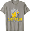 Cute Bear Support Childhood Cancer Awareness Dada Bear Support Childhood Cancer Awareness T-Shirt - Slate Grey