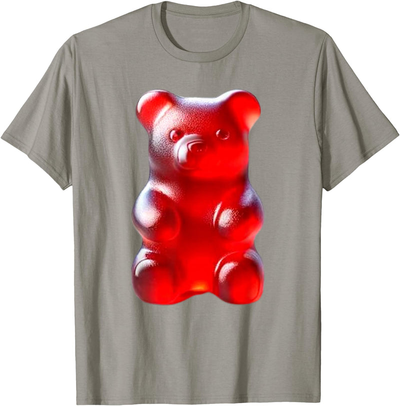 Urban Empyre Red Gummy Bear T-Shirt - Slate Grey