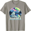 Alaska Cruise Trip Alaska Northern Lights Aurora Viewing Vacation Alaska Trip T-Shirt - Slate Grey