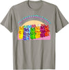 Cute Gummy World Funny Gummy Candy Bear Lover My Crew Rolls Deep Colorful T-Shirt - Slate Grey