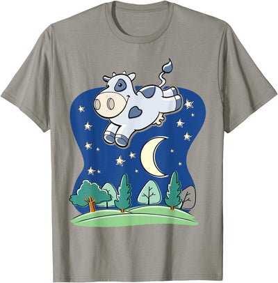 Sayings Cow Jumped Over the Moon Cartoon Common Saying T-Shirt