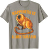 Happiness Is A Golden Lion Tamarin Tees Co. Glück ist ein Goldener Löwe Tamarin Monkeys Zoo Keeper T-Shirt - Slate Grey