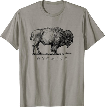 Cow Artistic Art Lover Wyoming Design with a Buffalo T-Shirt