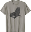 Distressed Sea Lion Sea Lion T-Shirt - Slate Grey