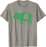 Pig - Shamrock St Patricks Day - Shirts Pig - Shamrock St Patricks Day Saint Paddys Irish Funny T-Shirt - Slate Grey
