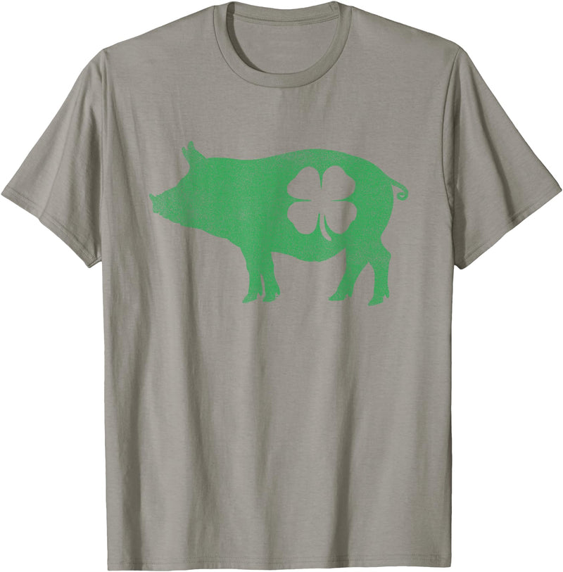 Pig - Shamrock St Patricks Day - Shirts Pig - Shamrock St Patricks Day Saint Paddys Irish Funny T-Shirt - Slate Grey