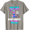 Llama Boys Kids Lovers Creations Llama Mom Shirt - Birthday Boy’s Cute Matching Party Outfit T-Shirt - Slate Grey