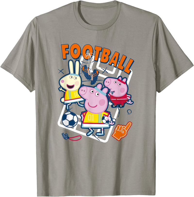 Peppa Pig Summer Games 2021 Football T-Shirt - Slate Grey