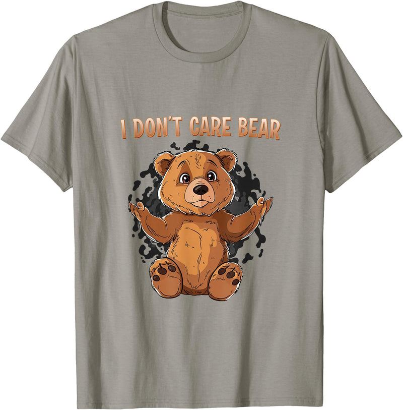 Don' Care Bare Shirt Look The I - Don't Care Bear T-Shirt - Slate Grey