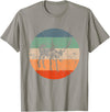 Retro Watusi Gift for Men, Women, Dad & Mom Retro Cow Silhouette - Cattle Farmer Vintage Watusi T-Shirt - Slate Grey