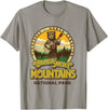 The Thrift Garage Great Smoky Mountains National Park Guitar Bear Cute Smokies T-Shirt - Slate Grey