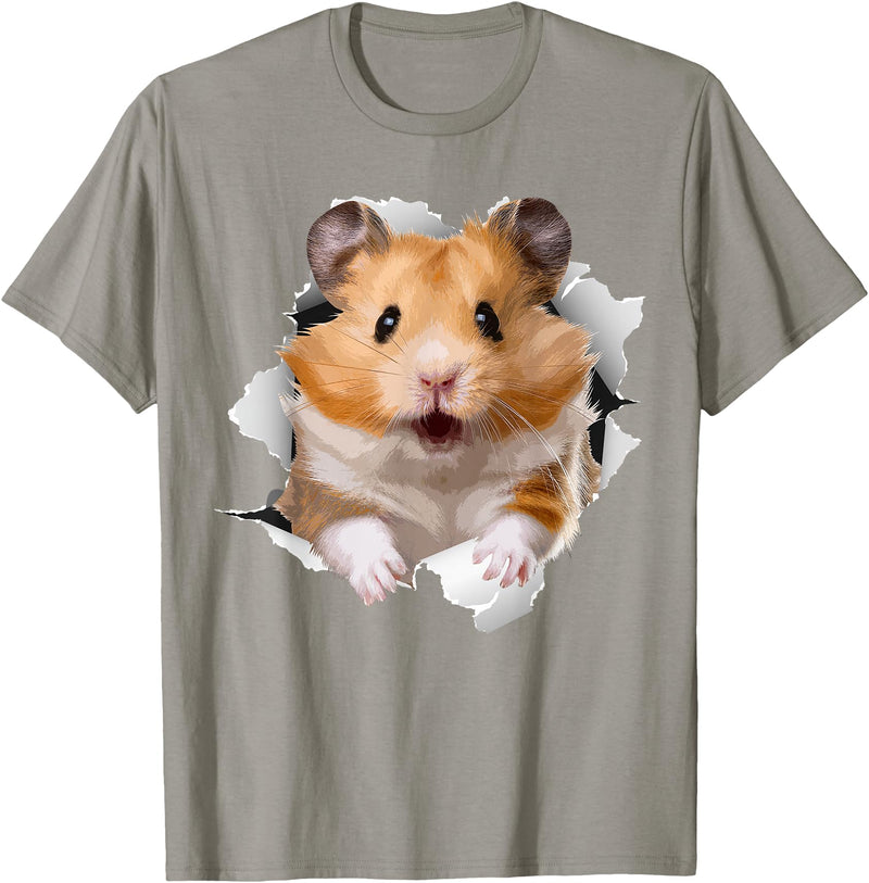 Cute Hamster Design for Men Women Kids Animal Hamster Lovers T-Shirt - Slate Grey