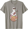 DiscoballAxis1 Funny Llama Disco Dancing Ball Groovy Retro 80s Costume T-Shirt - Slate Grey