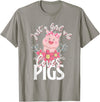 Animal Tees & Gift Idea Just A Girl Who Loves Pig T-Shirt - Slate Grey
