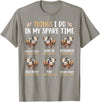 Pig Things I Do In My Spare Time Animal Lovers Thing I Do In My Spare Time Kunekune Pig Farm Animal Lovers T-Shirt - Slate Grey