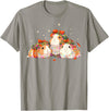 Guinea Pig Christmas Clothing Guinea Pigs Tangled Up In Christmas Lights Guinea Pig Lover T-Shirt - Slate Grey