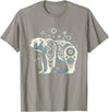 Synthwaive Tribal Polar Bear | Men Women (XS - 6XL+) | Graphic T-Shirt - Slate Grey