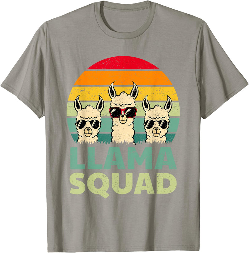 Funny Llama Gift Llama Lover Accessories & Stuff Funny Llama Design for Men Women Llama Alpaca Farm Animal T-Shirt - Slate Grey
