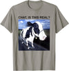 Chat Is This Real Skateboarding Dairy Cow Tees Chat Is This Real Skateboarding Dairy Cow T-Shirt - Slate Grey