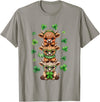 St Patricks Day Highland Cow Lucky Irish Shamrock Funny St Patrick's Day Highland Cow Lucky Shamrock Irish T-Shirt - Slate