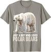 Polar Bears Polar Bear Lovers Shop Just a Boy who loves Polar Bears Polar Bear T-Shirt - Slate Grey