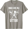 Lustige Kühe Bauernhof Papa Farming Leben Kuh Papa wie Keine Utter Funny Father's Day Animal Word Game T-Shirt - Slate Grey
