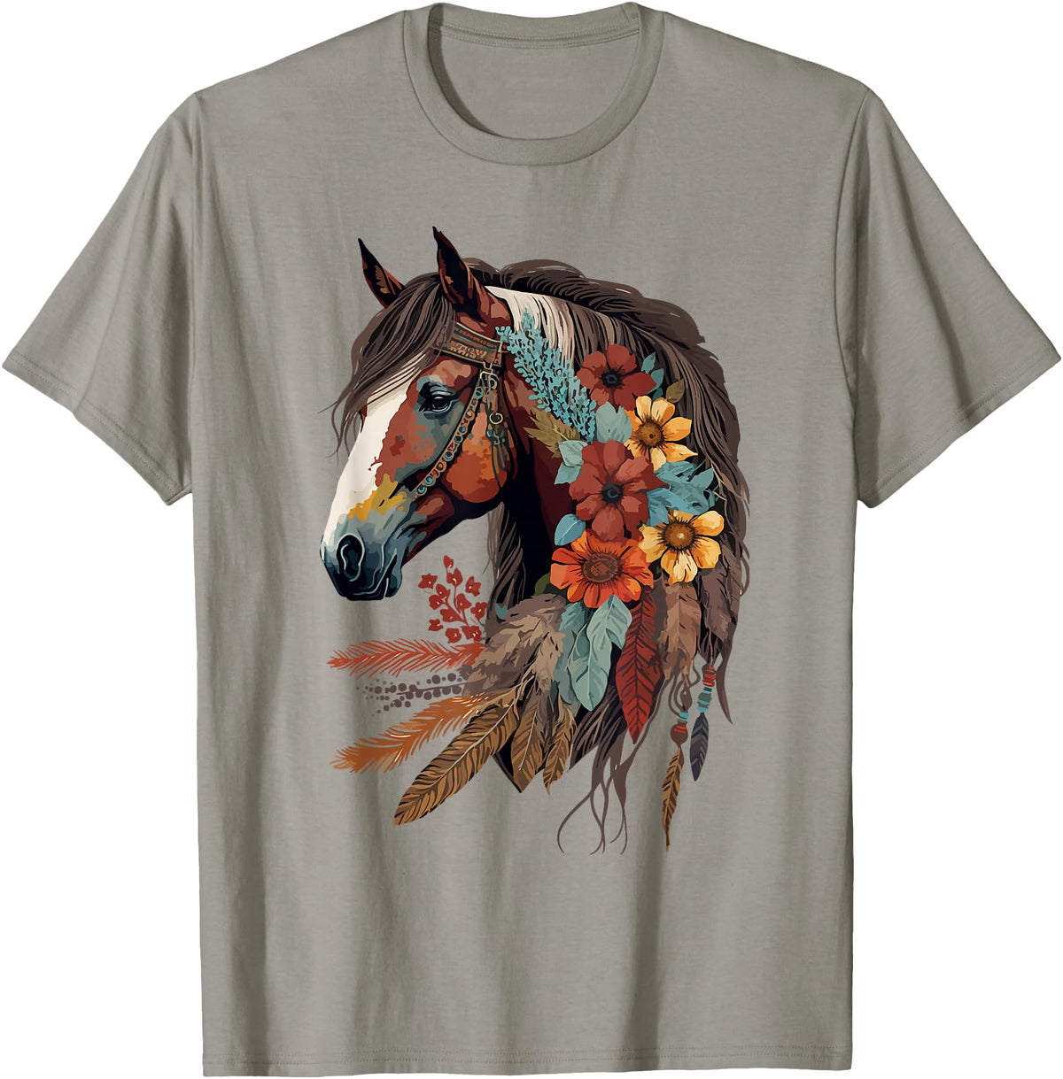 Just a girl who loves horses Co. Equestrian Horse Girl Western CowGirl Horseback Riding Theme T-Shirt - Slate Grey