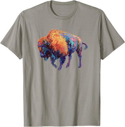 Cow Art Paint Buffalo American Bison Western T-Shirt