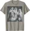 Spooky Aussie Moments Australian Shepherd Selfie Funny Ghost Halloween T-Shirt - Slate Grey