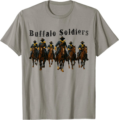 Melanin Wild West Buffalo Soldiers Black Cowboys African T-Shirt