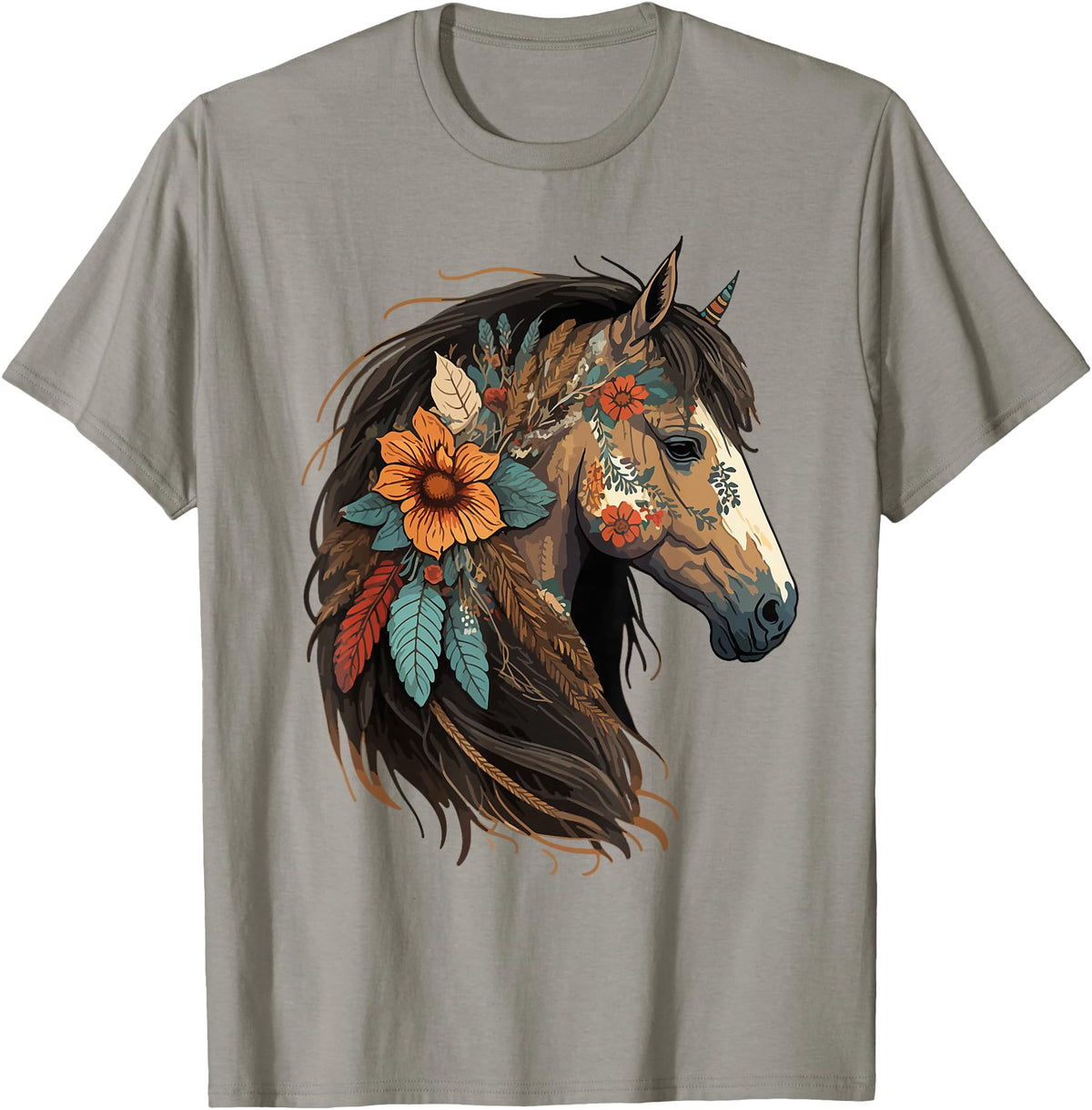 Just a girl who loves horses Co. Equestrian Horse Lover Western Cowgirl Horseback Riding T-Shirt - Slate Grey