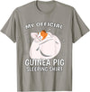 Guinea Pig Sleeping Wear Women, Men & Kids My Official Sleeping Shirt PJ Pajama Top Guinea Pig T-Shirt - Slate Grey