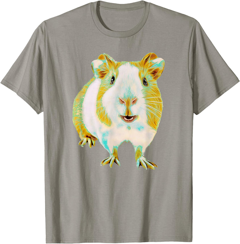 Animals at Play Guinea Pig Shirt Funny Guinea Pig for Men Women Animal Lover T-Shirt - Slate Grey