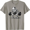 Strong Guinea Pig Lifting Fitness Workout Cool Muscular Guinea Pig Bodybuilder Fitness Power Gym T-Shirt - Slate Grey