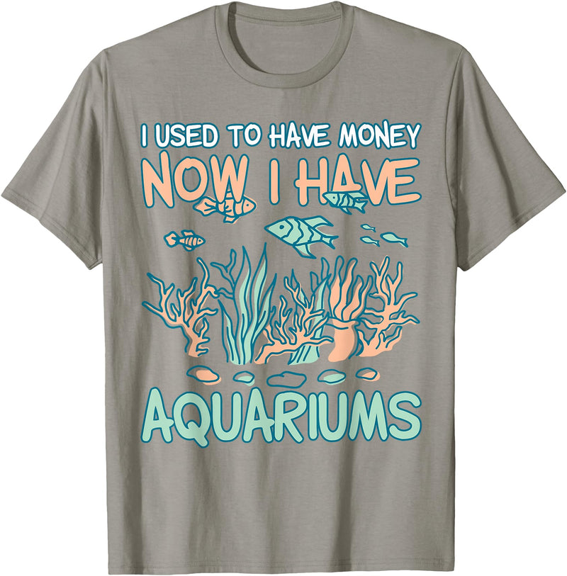 Aquarianer Zierfische Aquarien Aquarium fish-keeping T-Shirt - Slate Grey