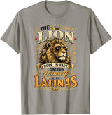 The Lion Concerns Himself Collection The Lion Does in Fact Concern Himself with Latinas Meme T-Shirt - Slate Grey