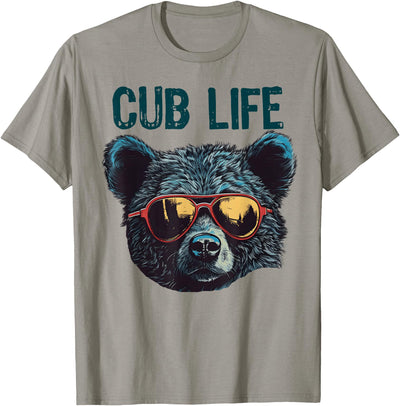 Funny Bear Cub Boys Toddler Brown Black Mom Son Daughter T-Shirt