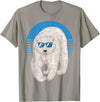 Arctic Animal Polar Bear Gifts Arctic Animal Lover Cool Sunglasses Retro Polar Bear T-Shirt - Slate Grey